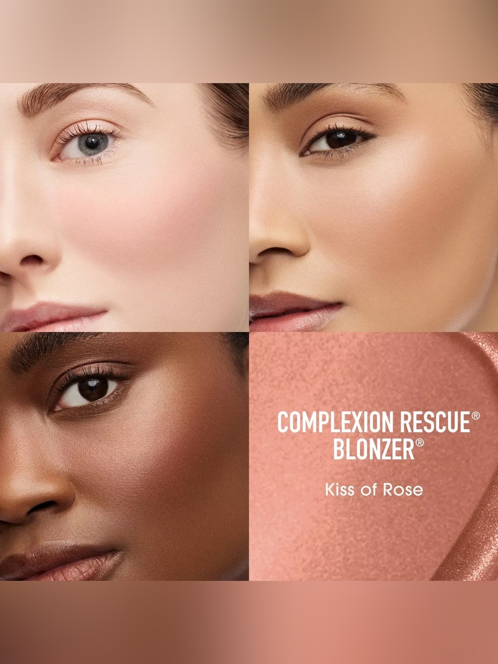bareMinerals Complexion Rescue Bronzer & Blush in Kiss of Rose 15ml - Picture 2 of 3